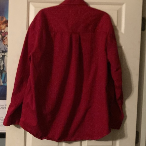 Chaps Ralph Lauren Red Button down - Picture 2 of 6